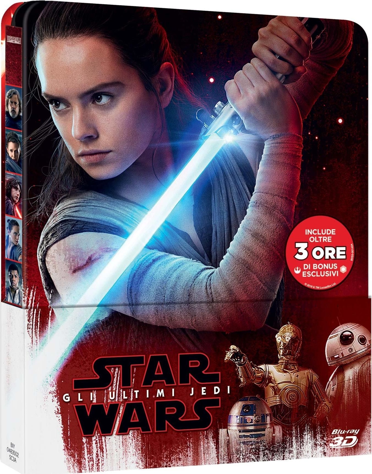 Blu-Ray Star Wars - Gli Ultimi Jedi (Blu-Ray 3D+Blu-Ray) (Ltd Steelbook)