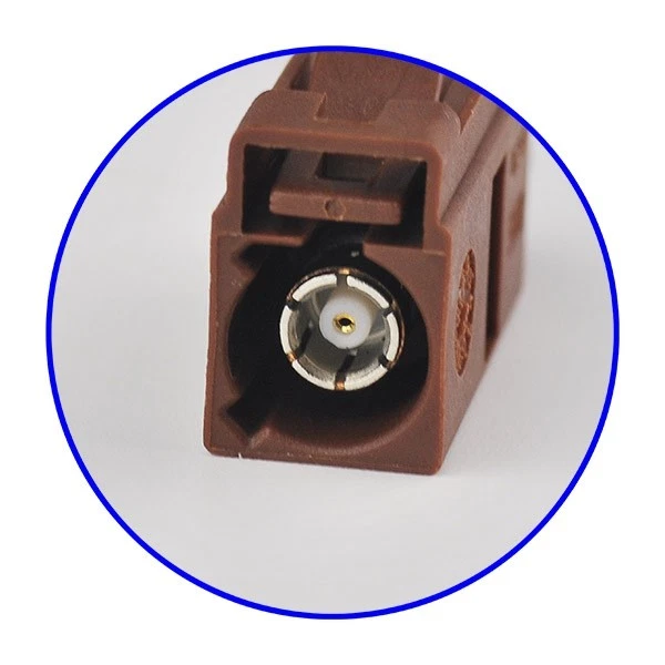 100 ,Car TV Fakra F Female 8011 Brown Crimp Solder Connector for RG316 RG174 TV2 - Image 4 of 4