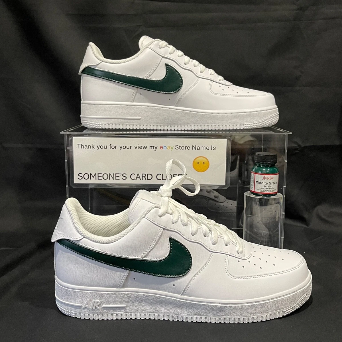 Preços baixos em Nike Air Force 1 Low White Bright Blue Green | eBay
