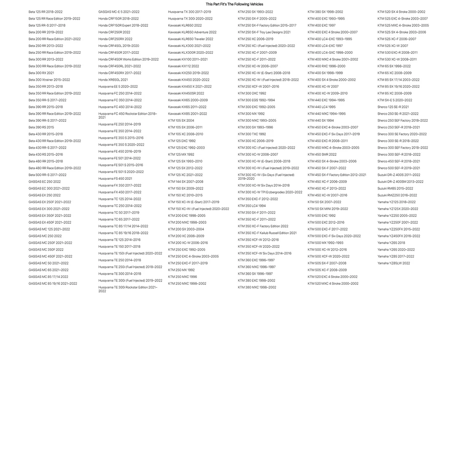 Medidor de nitrógeno Race Tech para Husqvarna FX 350 2017-2022 Foto 2 de 2