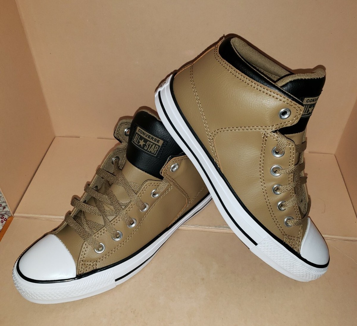 Converse Chuck Taylor All Star Brown Leather Sneakers 