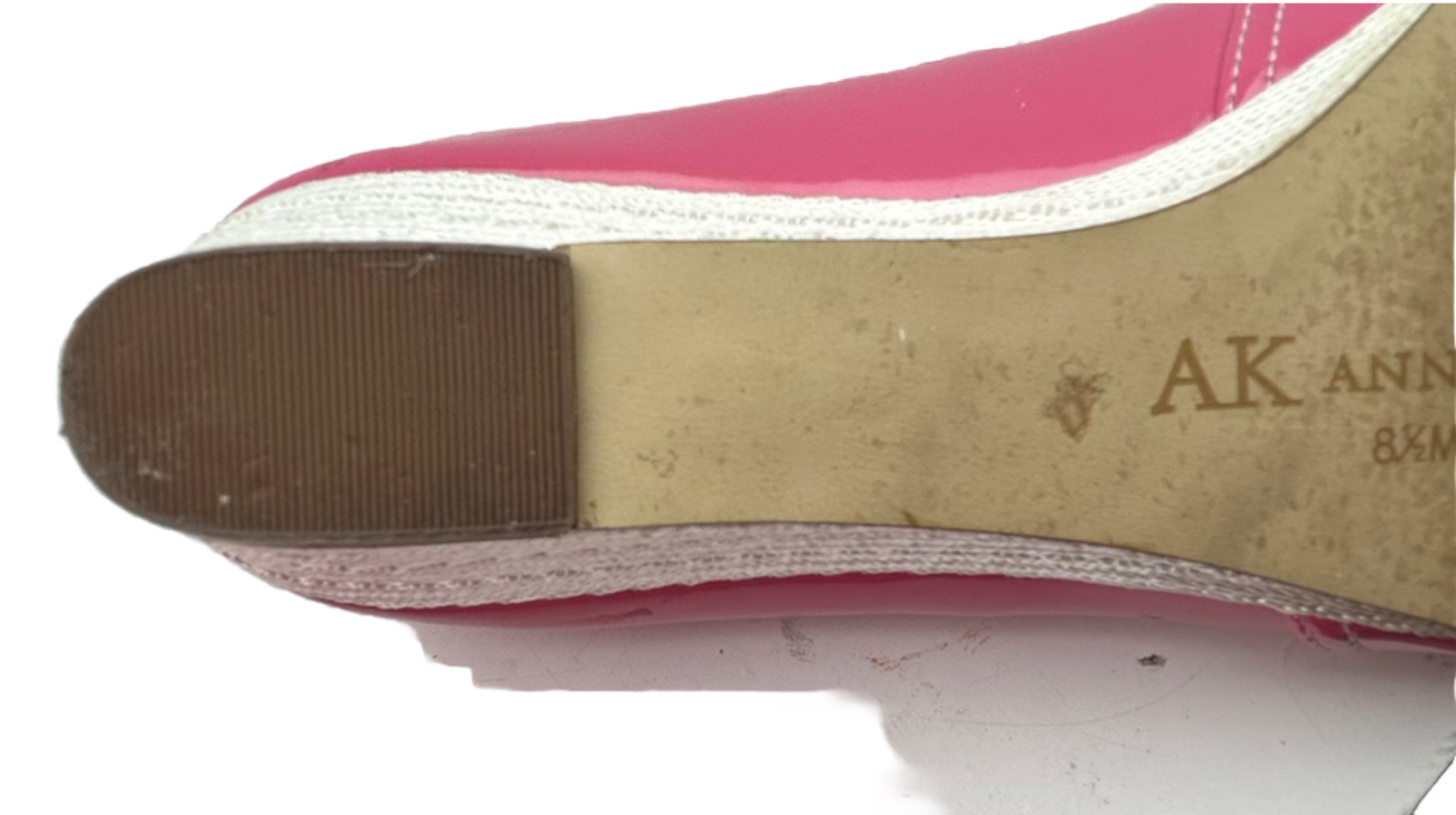 AK ANNE KLEIN women’s , wedge , leather pink shoes size 8 1/2 eBay