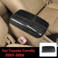 Black Wood Center Console Armrest Cover Trim Cap For Toyota Corolla 2003-2006 Black Wood Center Console Armrest Cover Trim Cap For Toyota Corolla 2003-2006
