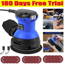 Powerful Random Orbital Orbit Sander 6 Speeds 1000W with 15X Sandpaper Kit 125mm