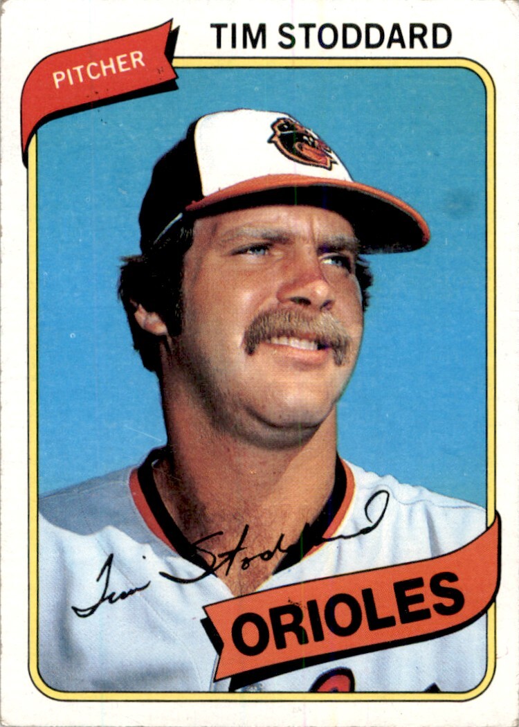 1980 Topps Baseball Tim Stoddard (A) RC Baltimore Orioles #314 | eBay