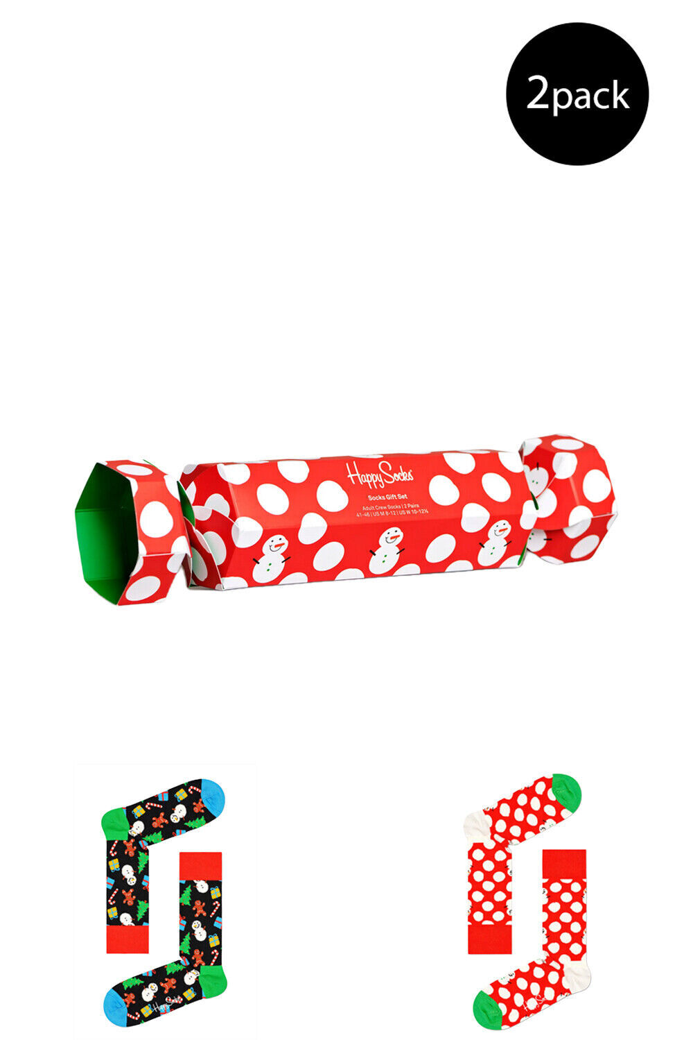 Счастливые носочки, Donna confezione regalo da 2 calzini cotone pupazzo di neve с ядом