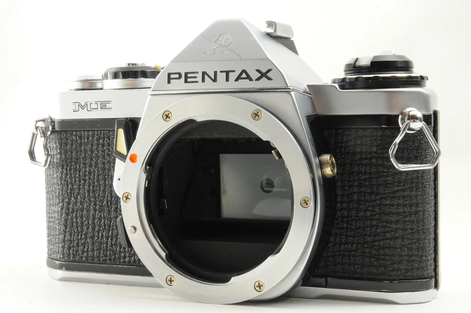 [Excelente] Cuerpo de cámara fotográfica Pentax MV 35mm SLR MF plateado con tapa LEER Foto 2 de 4