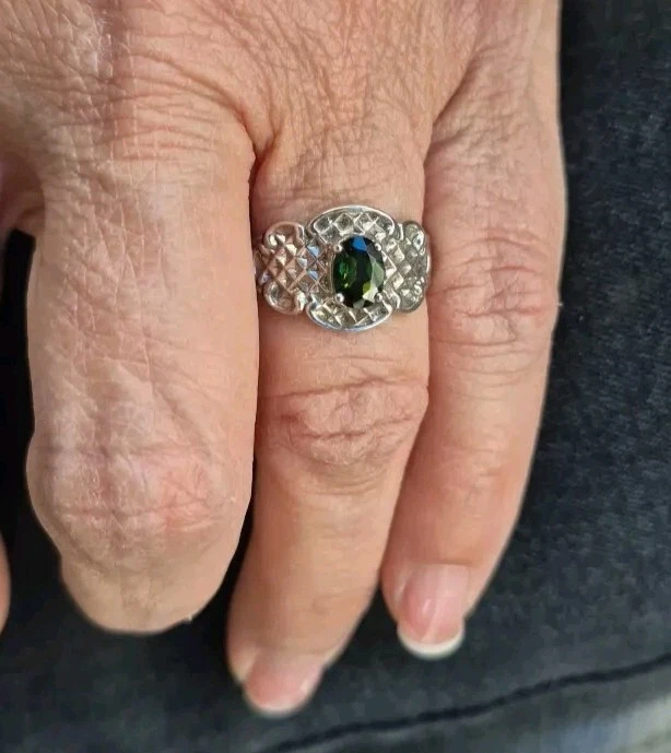 Anillo granate talla 7 Foto 2 de 3