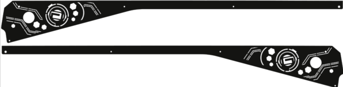 Guardians of the Galaxy Side Rails Armor LE Stern Pinball Machine