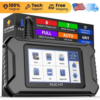 MUCAR Car ABS SRS ECM TPMS Fault Code Reader Scanner Automative Diagnostic Tool