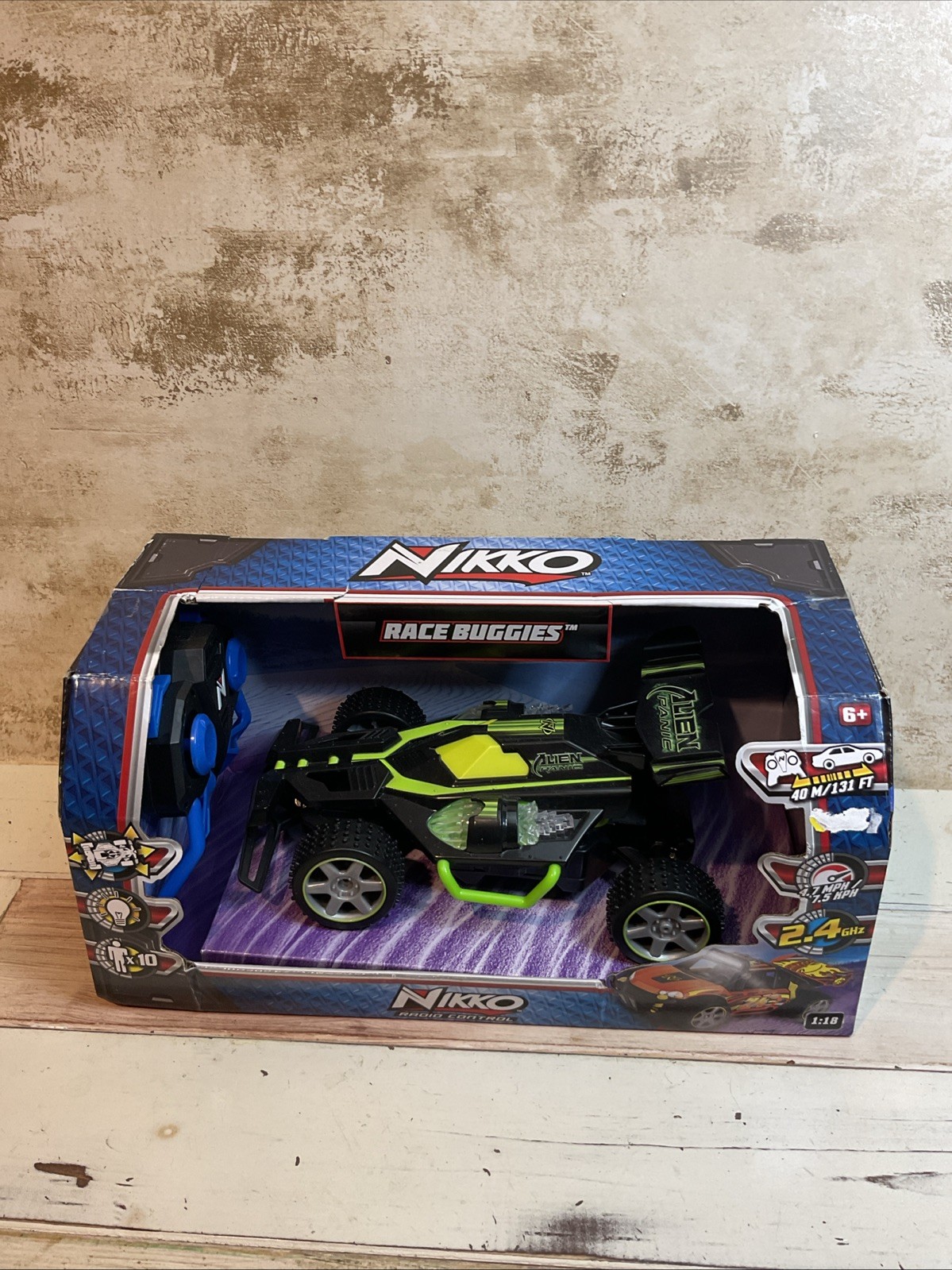 Nikko Race Buggies, Radio Control Car, 1:18 Scale, AGE 6+