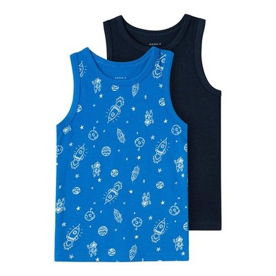 Tank Top Jungen 2er Set Größe 104 Skydiver Space Noos Baumwolle NAME IT