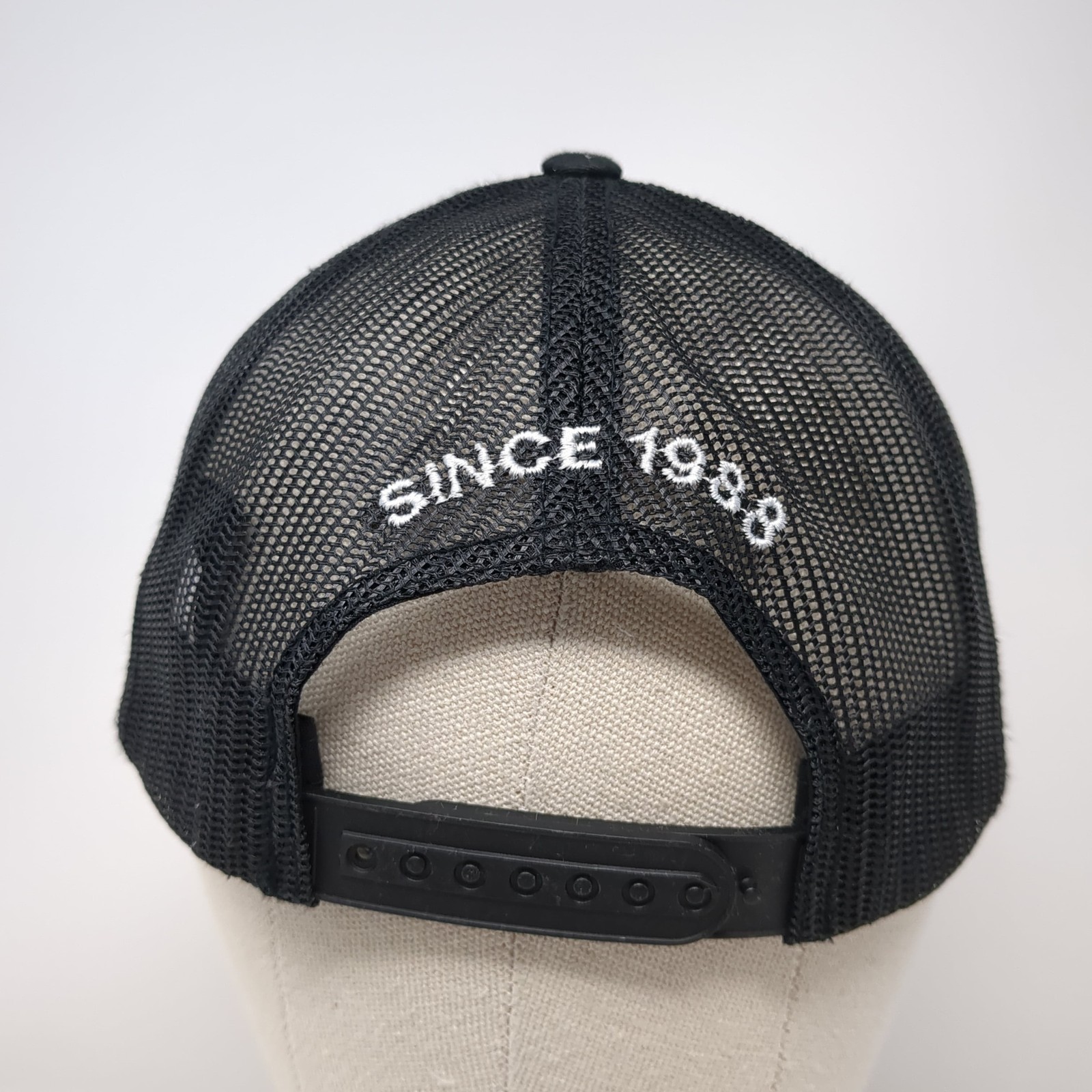 Moxie Java Snapback Mesh Back Trucker Hat Black O… - image 6