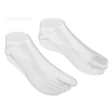 Female Plastic Foot Model Tools for 22 x 9 x 7.62 centimeter, Transparent
