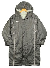 Mizuno Bench Coat Men s Sz L Black Insulated Hooded Full Zip Japan Hakone Ekiden