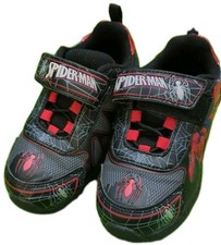 Spider-Man Web Shooting Kids Light Up Shoes Black Size 10 Boys