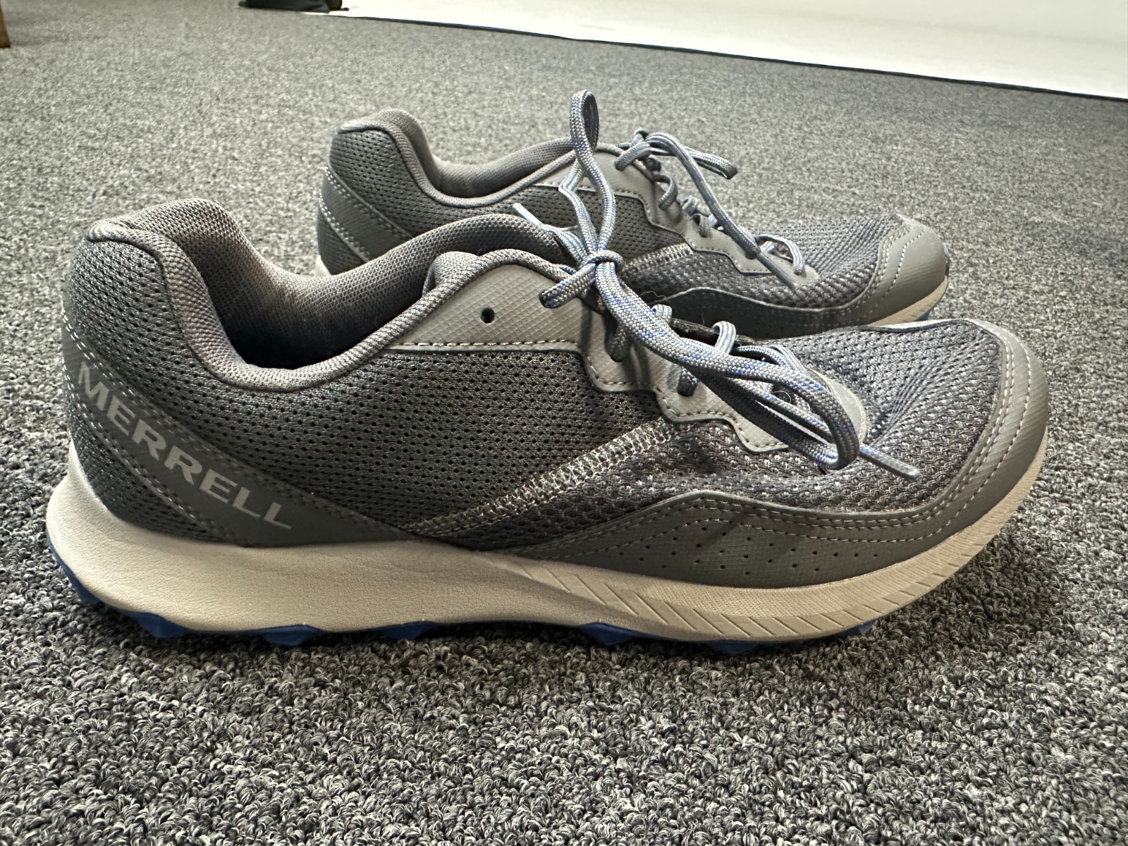 Scarpe da tennis Merrell uomo sneakers taglia 9 5 SkyRocket trail escursionismo outdoor grigie