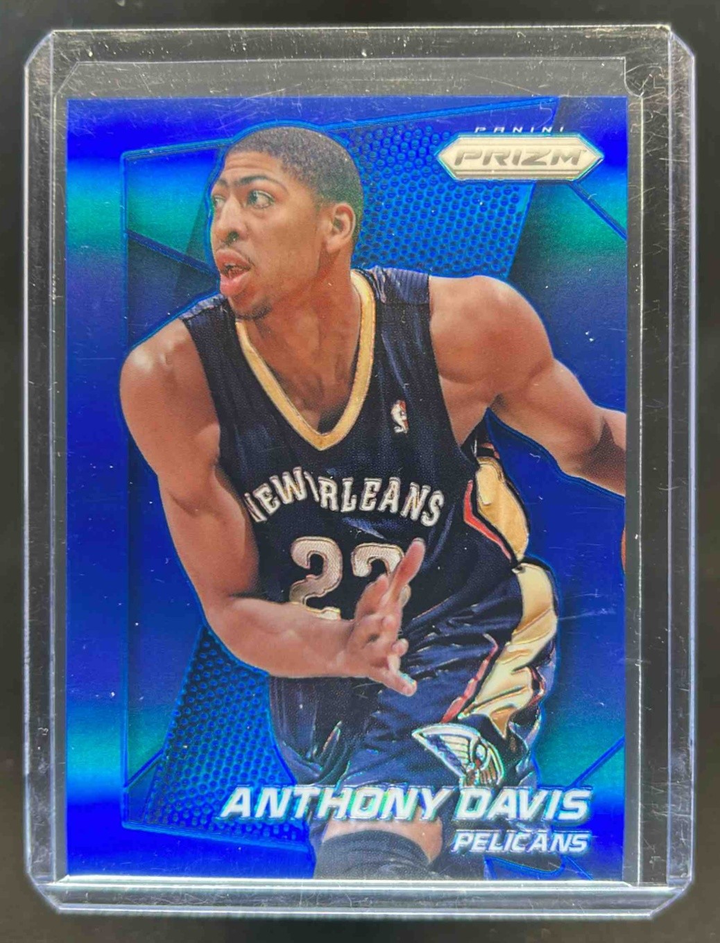 2014-15 Prizm Anthony Davis Prizms Blue #60/99 Pelicans
