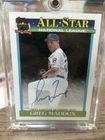 2026 Topps Series 1 Greg Maddux 1991 Topps Baseball Autographs (RAW)