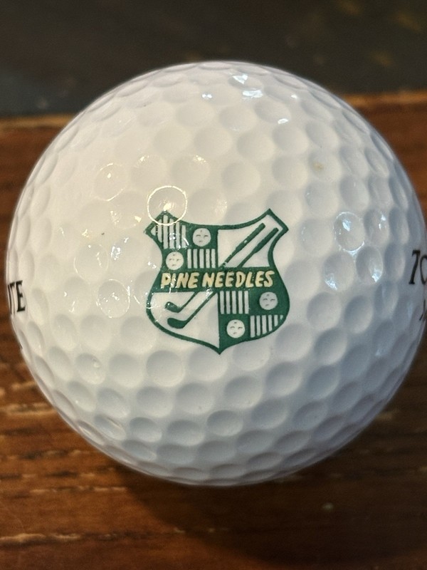 Pine Needles Golf Course Logo Golf Ball- Pinehurst North Carolina NC