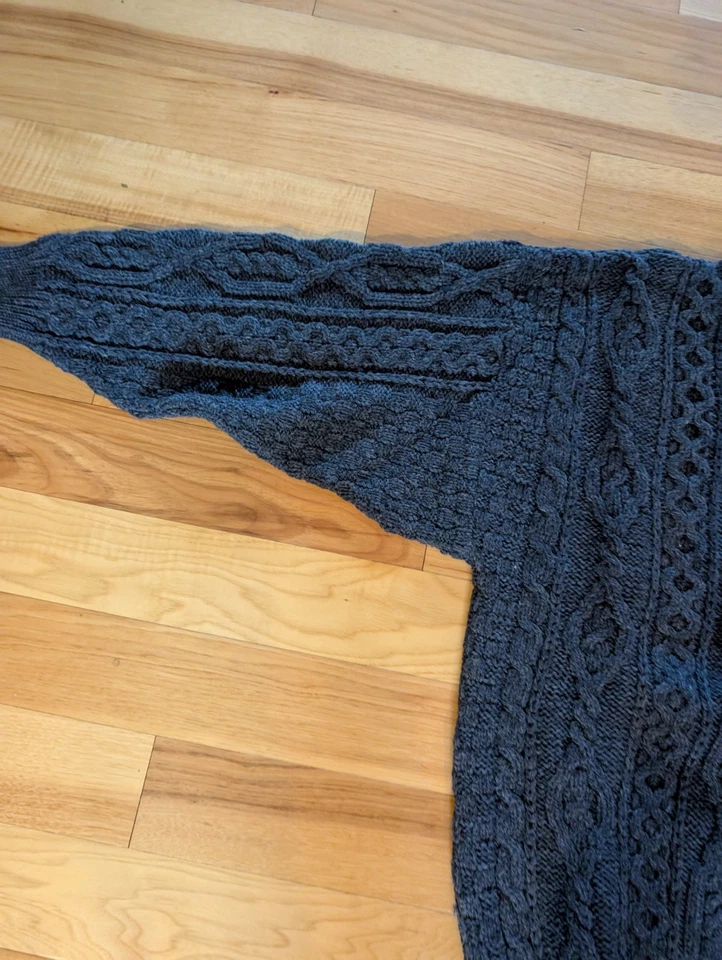 Aran Ireland Sweater NWT Mens Large L Fisherman Wool Cable Knit - Image 2 of 4