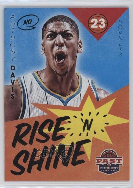 2012-13 Panini Past & Present Rise 'n Shine Anthony Davis #64 Rookie RC 19l7