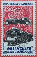 France 1986 - Auto Locomotive 2,20 - Yvert 2450 Oblitéré Used Stamp Train Cars
