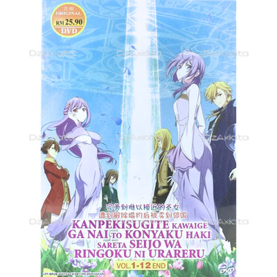 DVD Anime  Kanpekisugite Kawaige ga Nai to Konyaku Haki Vol. 1-12 End ENG SUB
