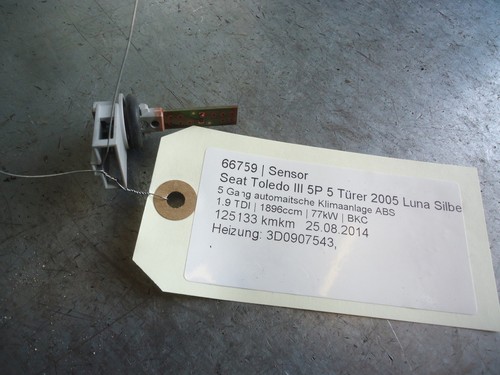 Seat Toledo III 5P Sensor Heizung: 3D0907543 1.9 TDI 77kW BKC 66759