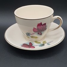 Vintage Alfred Meakin Realm Rose Duo Small Coffee Cup And Saucer 