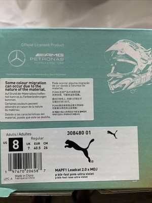 PUMA Men's Mapf1 Leadcat 2.0 MDJ Graphic Slide Casual Sandals Size 8