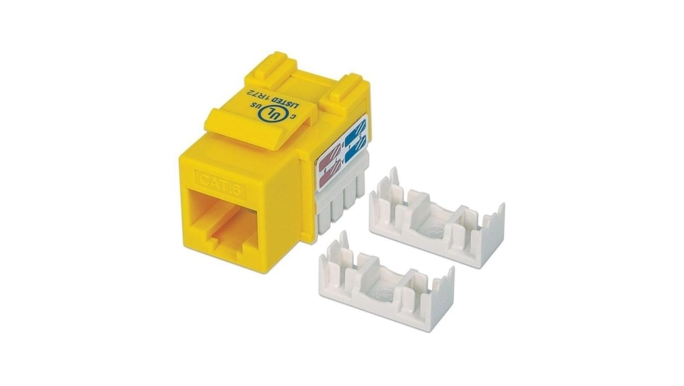 Keystone RJ45 UTP Cat6 Module Yellow 210584