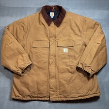 Carhartt C003-BRN Traditional Firm Duck Canvas Arctic Lined Coat Men's 3XL Work