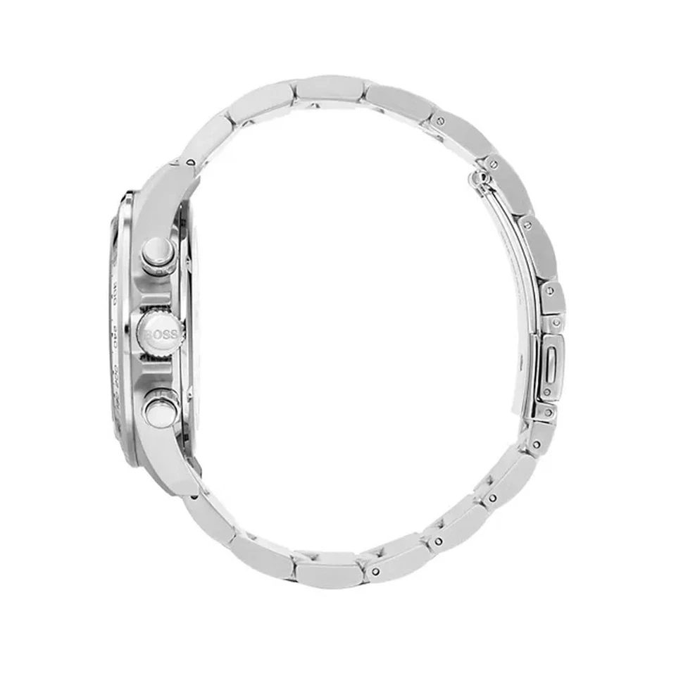 New HUGO BOSS Hero HB1513755 Blue Dial Stainless Steel Silver Men Fashion Watch - Image 3 of 4