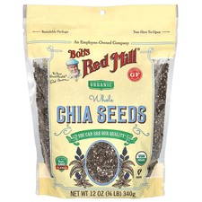Organic Whole Chia Seeds, 12 oz 340 g 