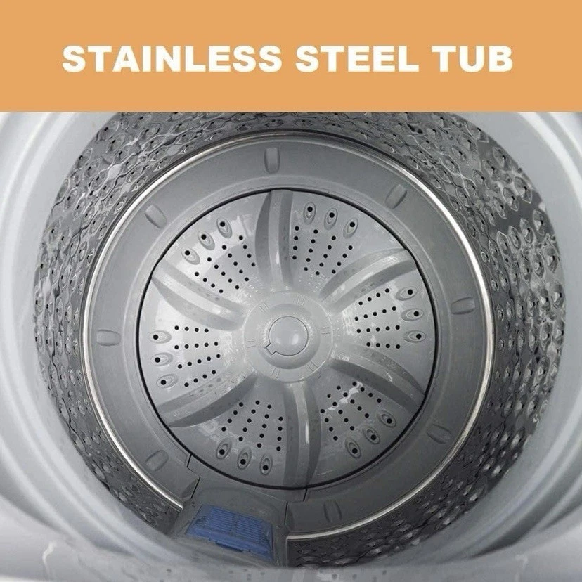 Lavadora portátil Panda lavadora de lavandería totalmente automática 10 libras de volumen de carga Foto 4 de 4