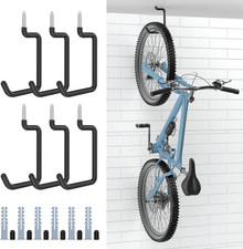 Housolution 6 Pack 8in Heavy Duty Bike Hooks Wall Ceiling Garage Storage Hooks
