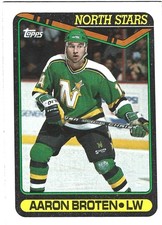 1990-91 Topps - Aaron Broten #118 Minnesota North Stars