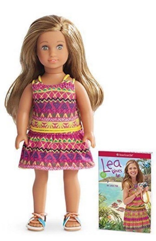 American Girl Lea Clarke Mini Doll With Mini Book GOTY 2016 Sealed 6” New!