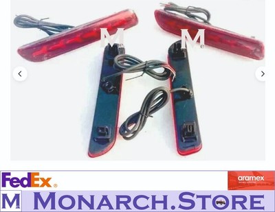2X Rear Bumper Reflector LED Brake Light Fits For Suzuki S Presso New