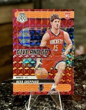 2024-25 Mosaic REED SHEPPARD RC #1/75 RED FLUORESCENT Give and Go FIRST ON PRINT