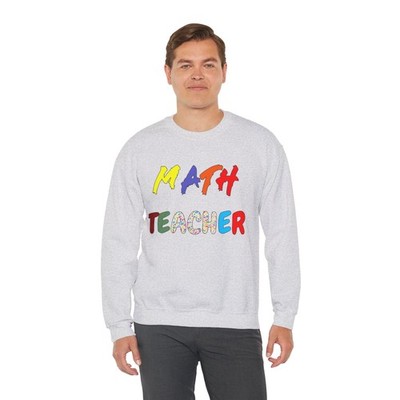 Math Teacher Crewneck Sweatshirt 4 Colors Gift Mom DAD Tutor Learning 4 Colors