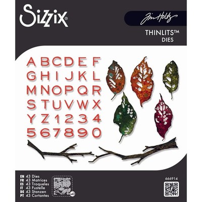 Tim Holtz ''VAULT LEAVES AND STICKS'' 666914 Sizzix Thinlits Cutting Dies 2026