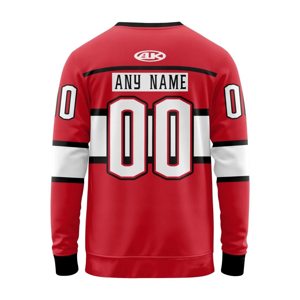 Personalized Adirondack Thunder Sweater 2025-26 Red Design