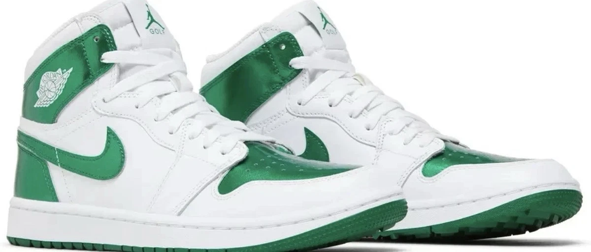 Air Jordan 1 Golf ホワイト/グリーン　２８㎝　used Preços baixos em Jordan 1 Golf White Metallic | eBay