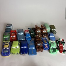 Disney Pixar Cars Diecast Lot 19; die cast  plastic cars; sheriff acer the lime