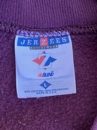 Vintage Jerzees Minnesota Winter Wood Cabin Art Sweatshirt L Crewneck Pullover - Picture 9 of 9