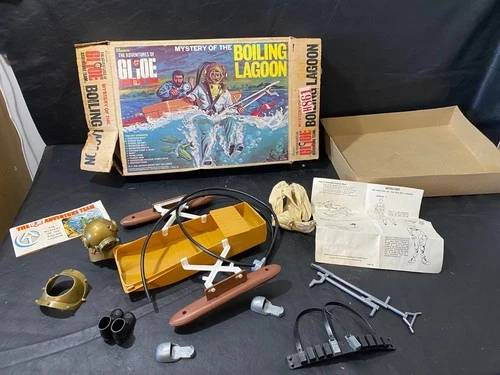 vintage G.I. Joe Mystery of the Boiling Lagoon w/ box Hasbro set