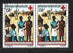 CENTRAL AFRICAN REPUBLIC - Scott 158 pair