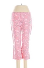 Vintage Lilly Pulitzer White Tag Pink  White Rose  Butterfly Crop Pants Size 6